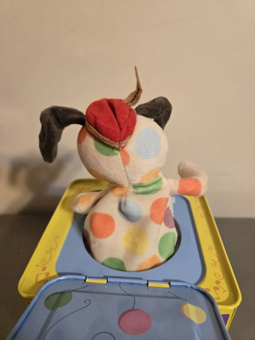 Schylling Polka Puppy Jack-in-the-Box Musical Toy